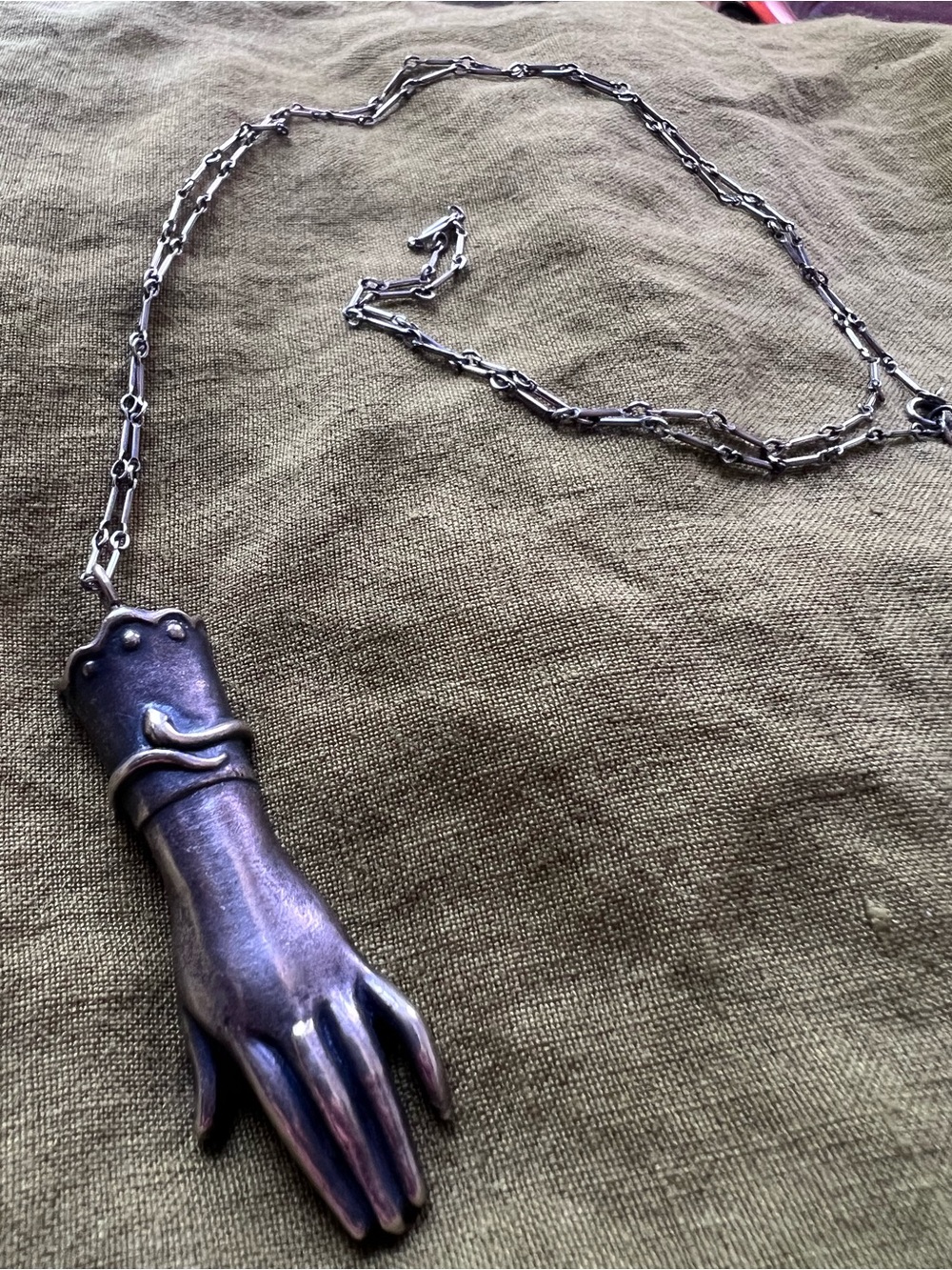Bloodmilk Jewels The Medium - Large Victorian Hand Necklace